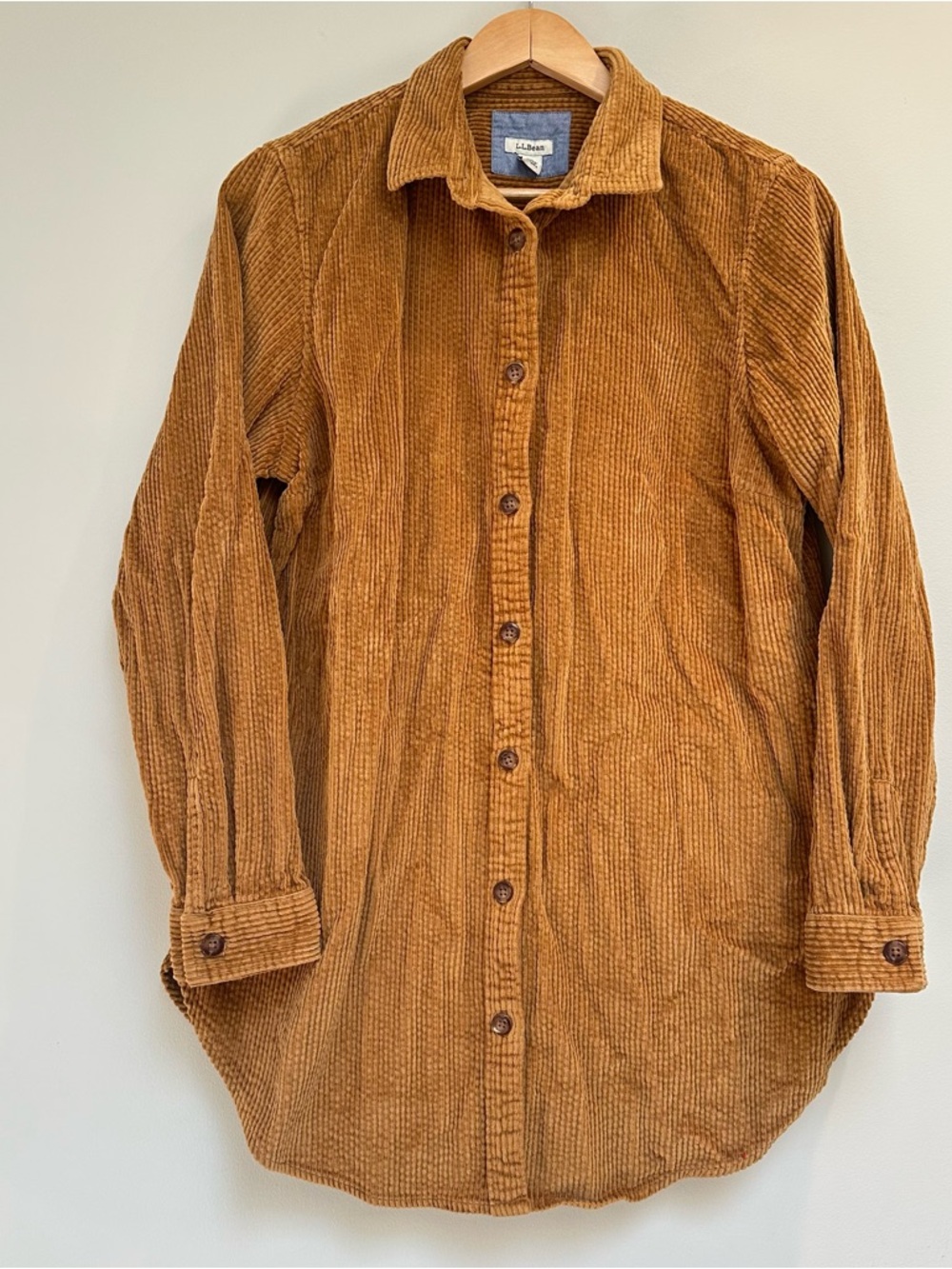 L.L.Bean | Long Sleeve Button-Down Corduroy Shacket | Women's Size Medium